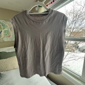 Abercrombie Premium Polished Tank in Taupe, Size M